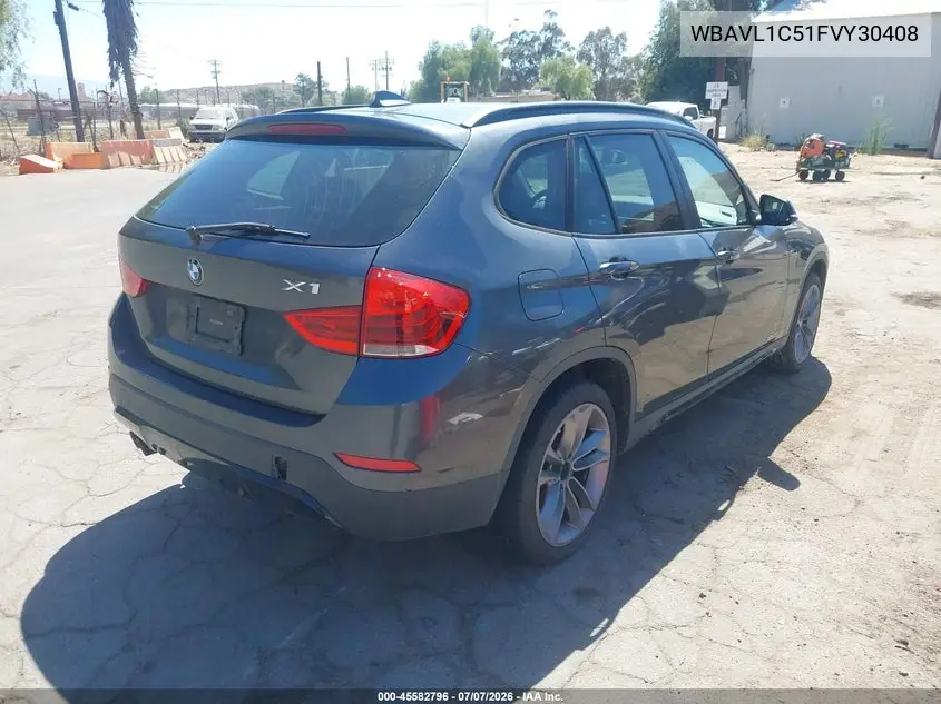 2015 BMW X1 xDrive28I VIN: WBAVL1C51FVY30408 Lot: 45582796