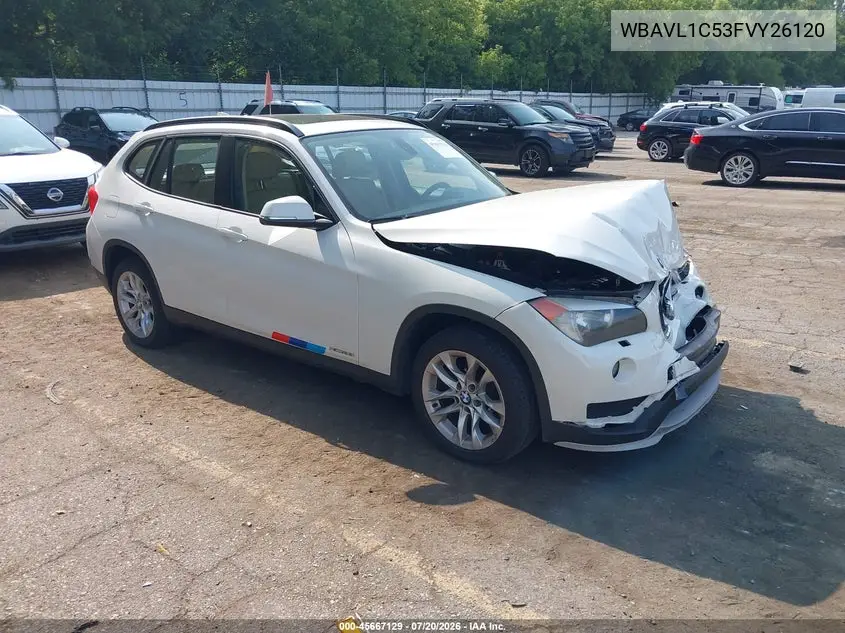 2015 BMW X1 xDrive28I VIN: WBAVL1C53FVY26120 Lot: 45667129