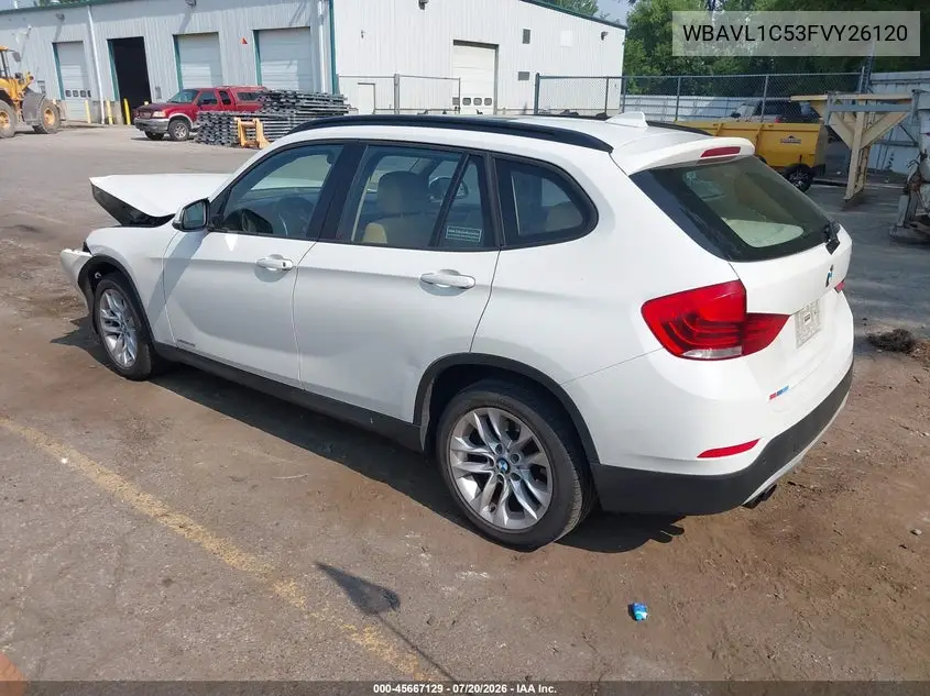 2015 BMW X1 xDrive28I VIN: WBAVL1C53FVY26120 Lot: 45667129