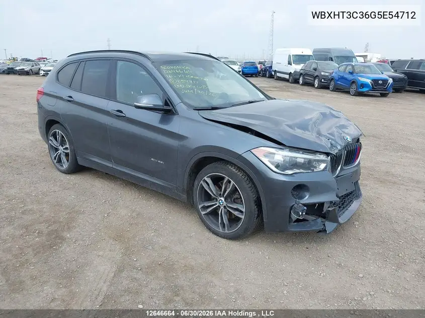 2016 BMW X1 xDrive28I VIN: WBXHT3C36G5E54712 Lot: 12646664