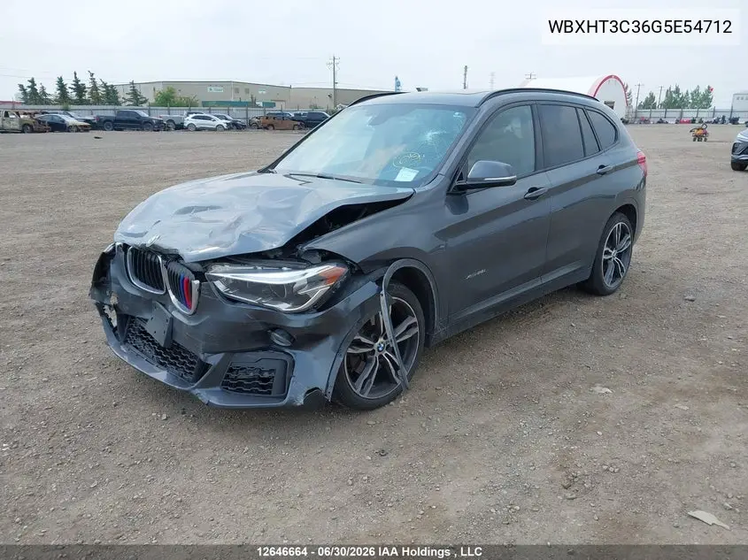 2016 BMW X1 xDrive28I VIN: WBXHT3C36G5E54712 Lot: 12646664