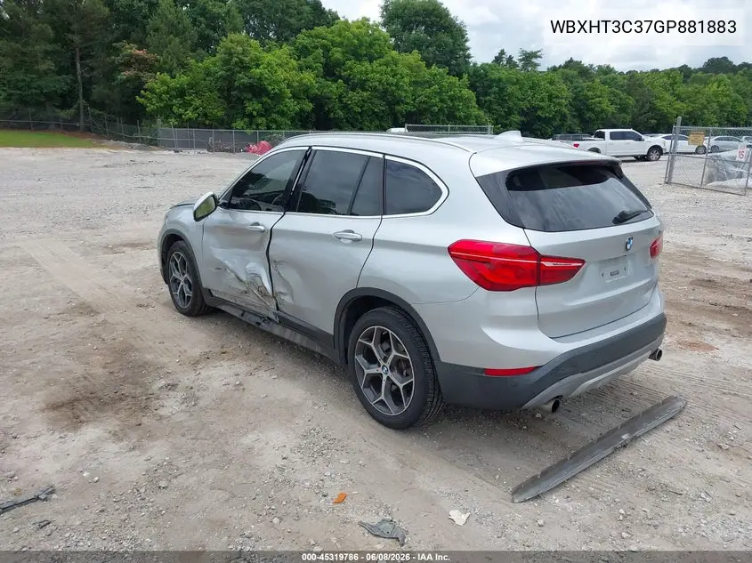 2016 BMW X1 xDrive28I VIN: WBXHT3C37GP881883 Lot: 45319786