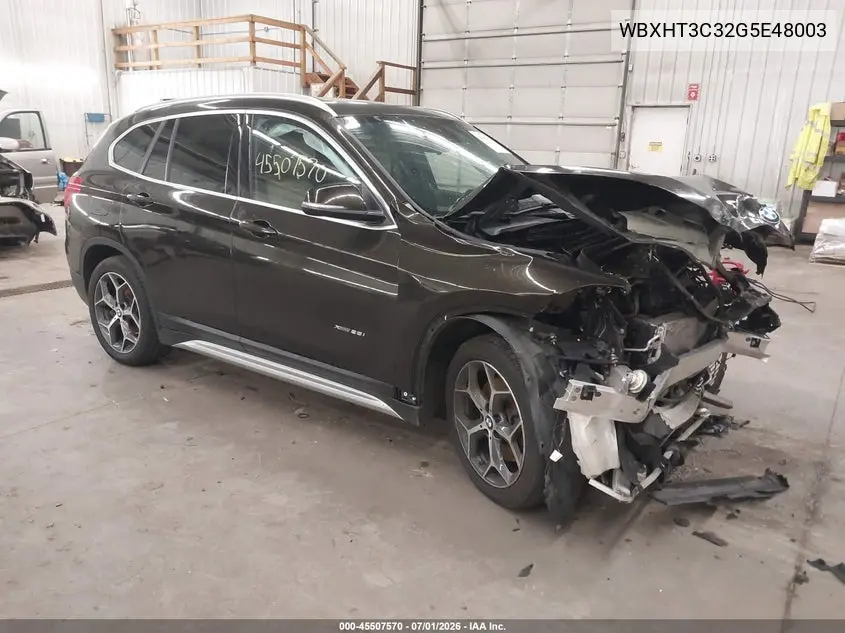 2016 BMW X1 xDrive28I VIN: WBXHT3C32G5E48003 Lot: 45507570