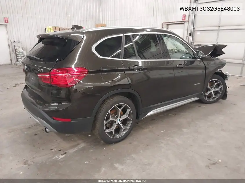 2016 BMW X1 xDrive28I VIN: WBXHT3C32G5E48003 Lot: 45507570