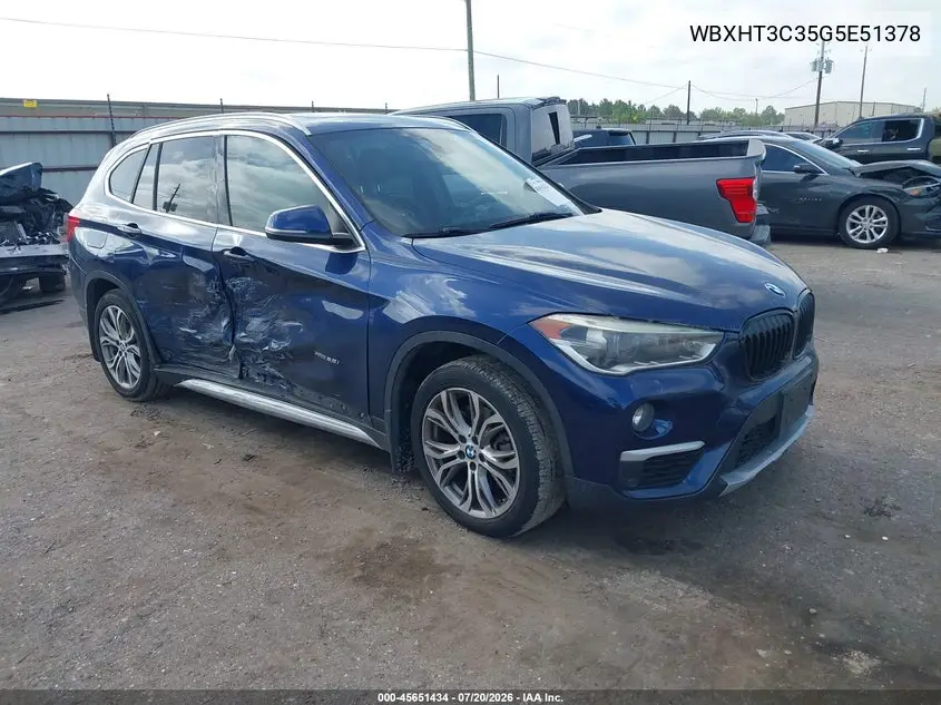 2016 BMW X1 xDrive28I VIN: WBXHT3C35G5E51378 Lot: 45651434