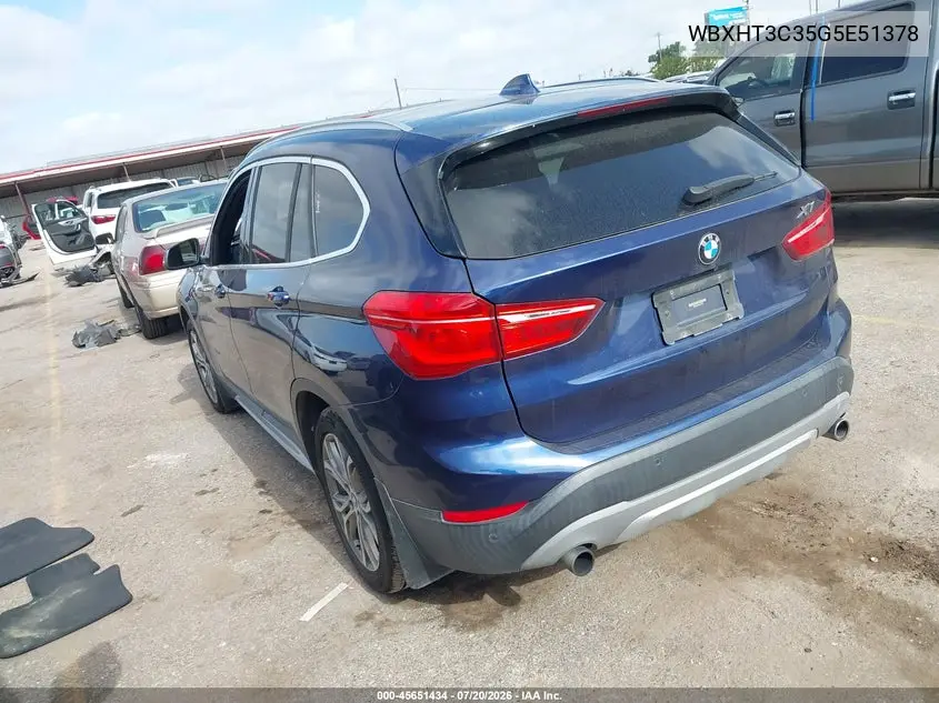 2016 BMW X1 xDrive28I VIN: WBXHT3C35G5E51378 Lot: 45651434