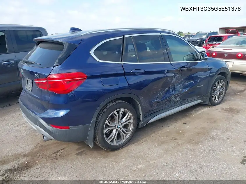 2016 BMW X1 xDrive28I VIN: WBXHT3C35G5E51378 Lot: 45651434