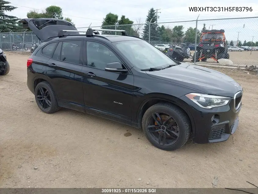 2017 BMW X1 xDrive28I VIN: WBXHT3C31H5F83796 Lot: 30091925