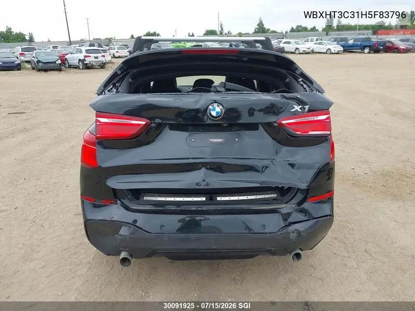2017 BMW X1 xDrive28I VIN: WBXHT3C31H5F83796 Lot: 30091925
