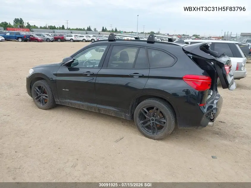2017 BMW X1 xDrive28I VIN: WBXHT3C31H5F83796 Lot: 30091925