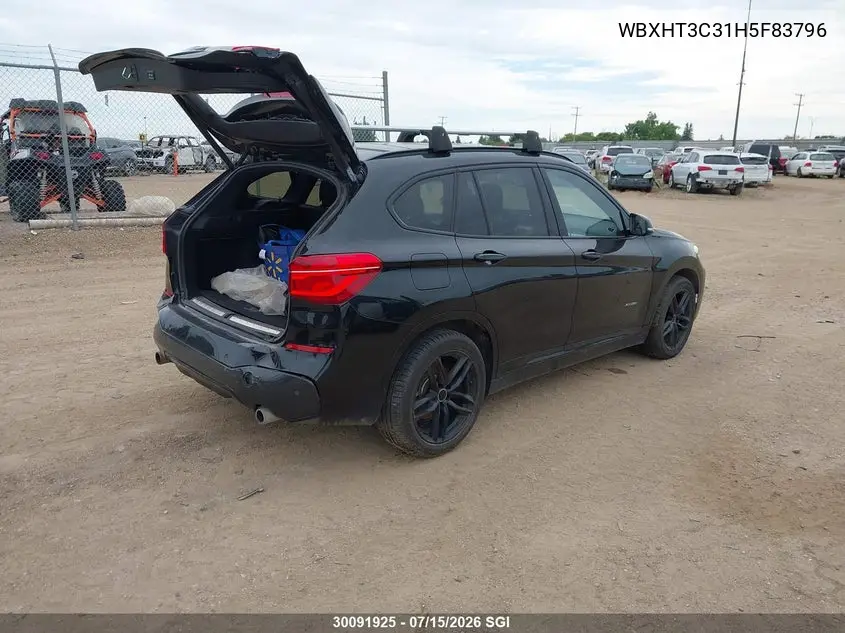 2017 BMW X1 xDrive28I VIN: WBXHT3C31H5F83796 Lot: 30091925