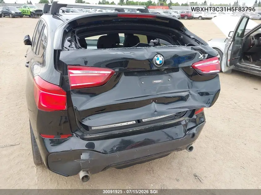 2017 BMW X1 xDrive28I VIN: WBXHT3C31H5F83796 Lot: 30091925