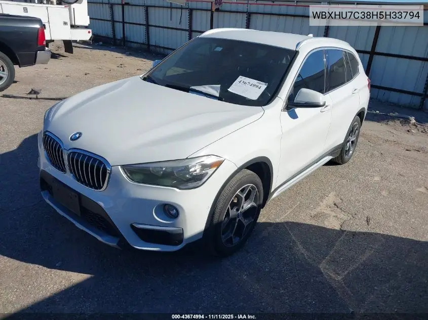 WBXHU7C38H5H33794 2017 BMW X1 Sdrive28I