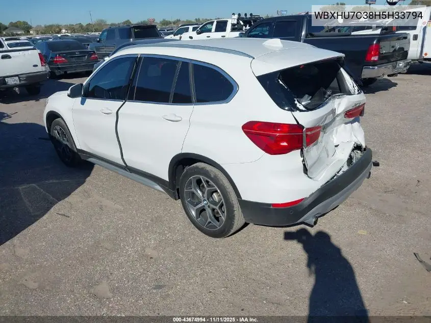 WBXHU7C38H5H33794 2017 BMW X1 Sdrive28I