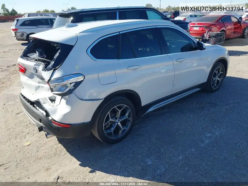 WBXHU7C38H5H33794 2017 BMW X1 Sdrive28I