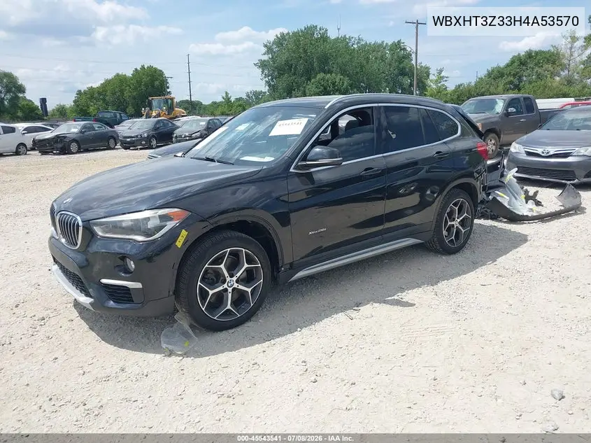 2017 BMW X1 xDrive28I VIN: WBXHT3Z33H4A53570 Lot: 45543541