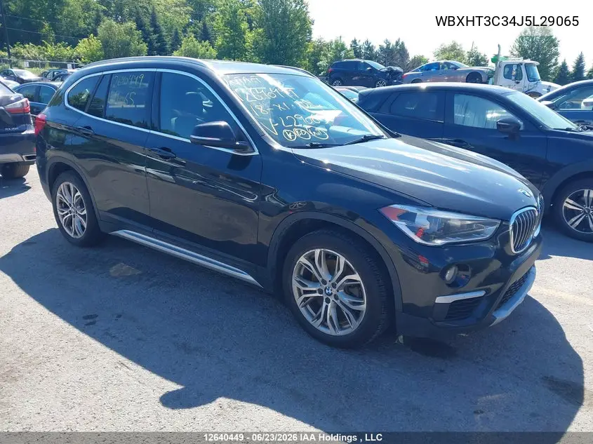 2018 BMW X1 xDrive28I VIN: WBXHT3C34J5L29065 Lot: 12640449