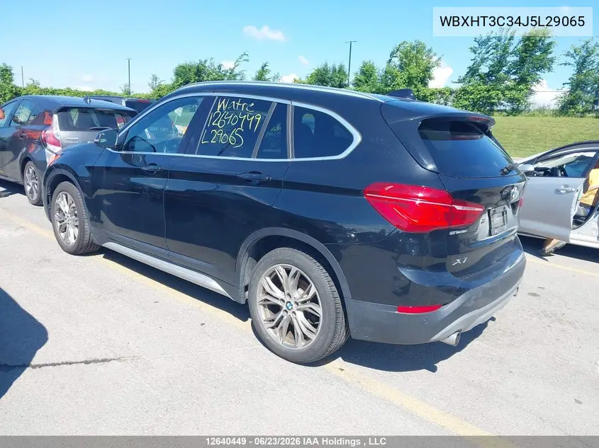 2018 BMW X1 xDrive28I VIN: WBXHT3C34J5L29065 Lot: 12640449