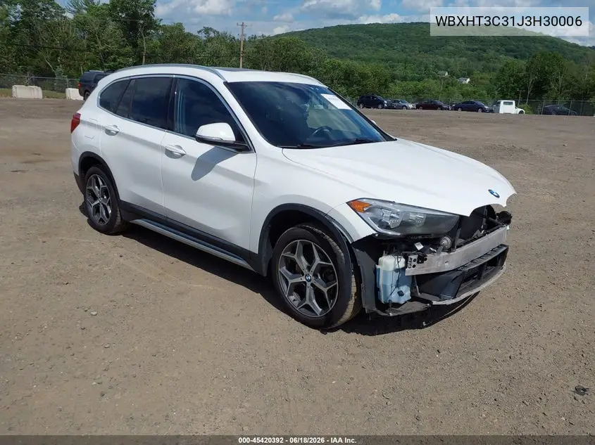 2018 BMW X1 xDrive28I VIN: WBXHT3C31J3H30006 Lot: 45420392