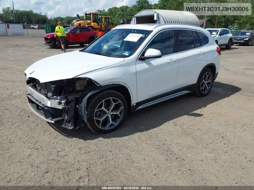 2018 BMW X1 xDrive28I VIN: WBXHT3C31J3H30006 Lot: 45420392