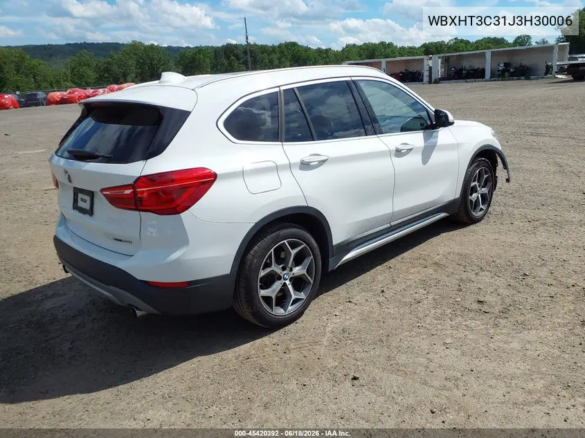 2018 BMW X1 xDrive28I VIN: WBXHT3C31J3H30006 Lot: 45420392