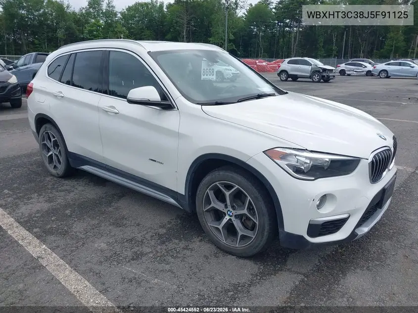 2018 BMW X1 xDrive28I VIN: WBXHT3C38J5F91125 Lot: 45424552