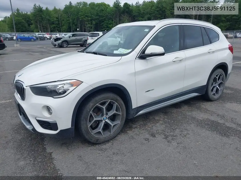 2018 BMW X1 xDrive28I VIN: WBXHT3C38J5F91125 Lot: 45424552