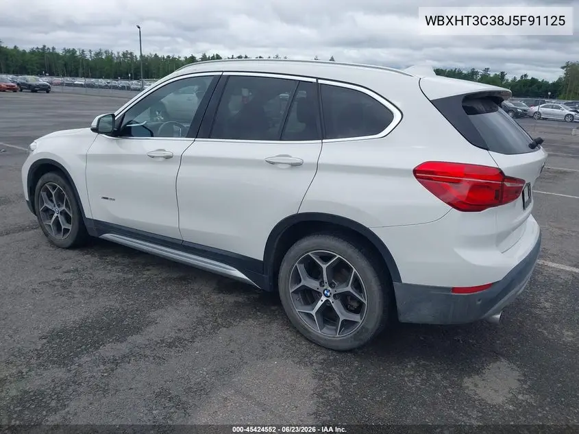 2018 BMW X1 xDrive28I VIN: WBXHT3C38J5F91125 Lot: 45424552