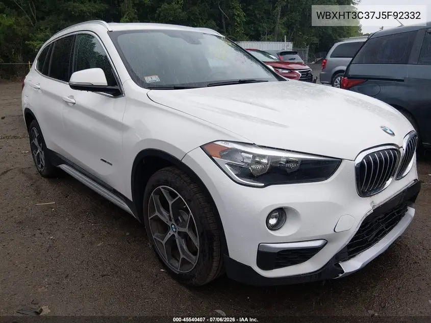 2018 BMW X1 xDrive28I VIN: WBXHT3C37J5F92332 Lot: 45540407