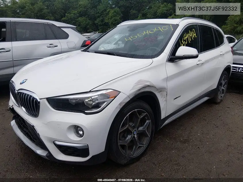 2018 BMW X1 xDrive28I VIN: WBXHT3C37J5F92332 Lot: 45540407