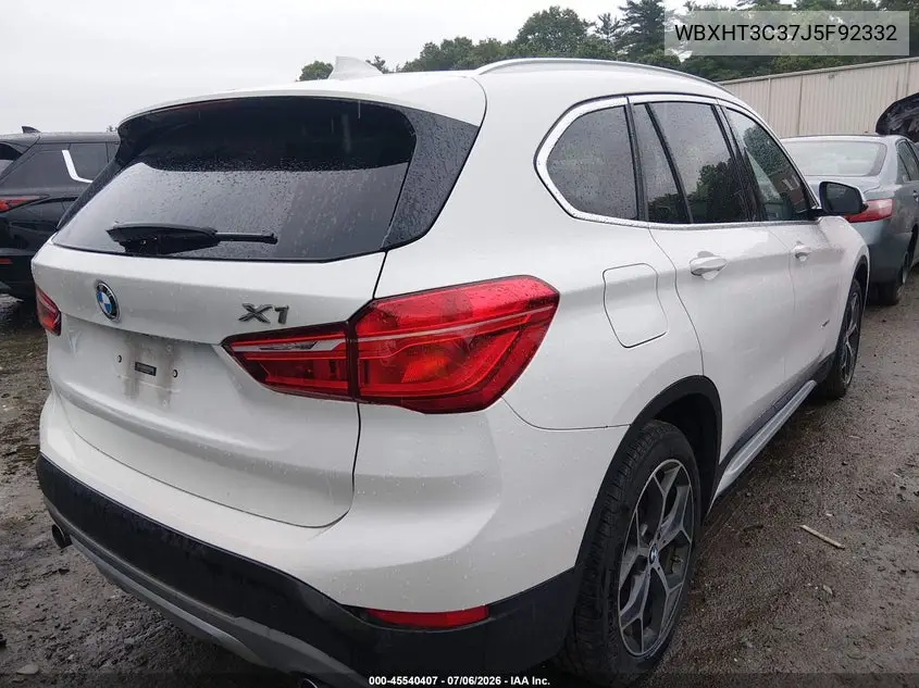 2018 BMW X1 xDrive28I VIN: WBXHT3C37J5F92332 Lot: 45540407