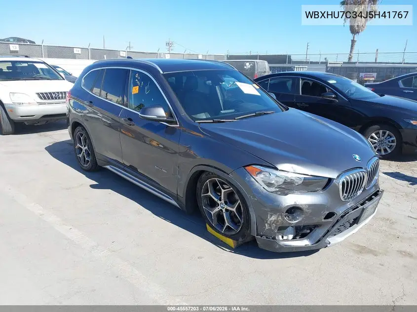 2018 BMW X1 Sdrive28I VIN: WBXHU7C34J5H41767 Lot: 45557203