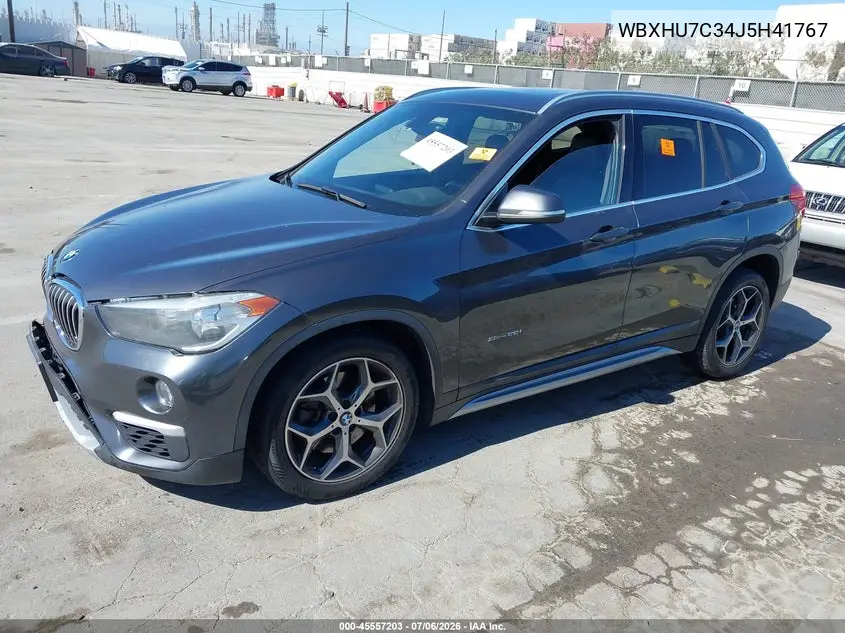 2018 BMW X1 Sdrive28I VIN: WBXHU7C34J5H41767 Lot: 45557203