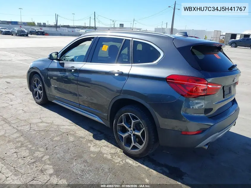 2018 BMW X1 Sdrive28I VIN: WBXHU7C34J5H41767 Lot: 45557203