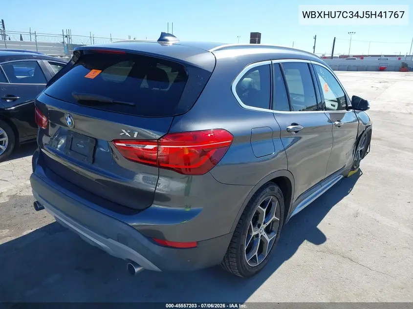 2018 BMW X1 Sdrive28I VIN: WBXHU7C34J5H41767 Lot: 45557203