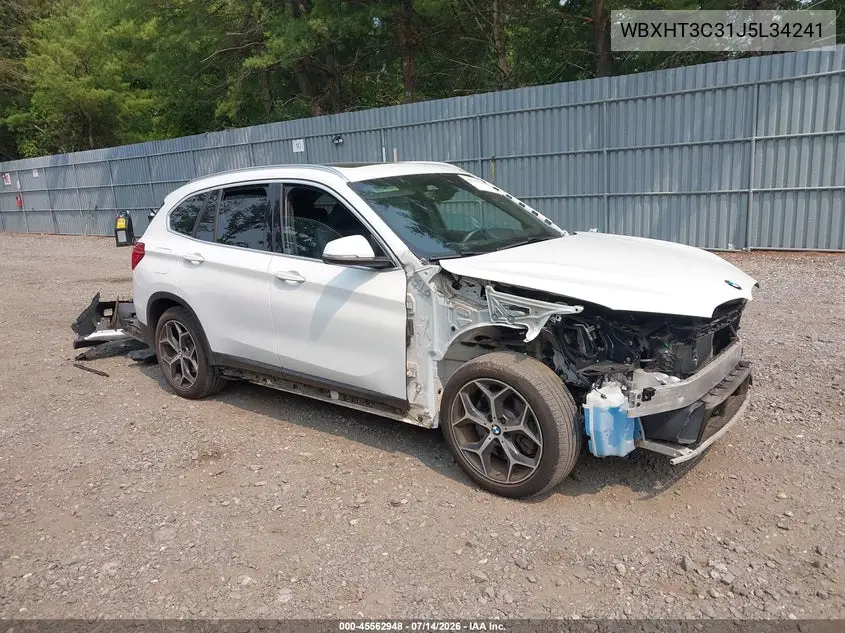 2018 BMW X1 xDrive28I VIN: WBXHT3C31J5L34241 Lot: 45562948