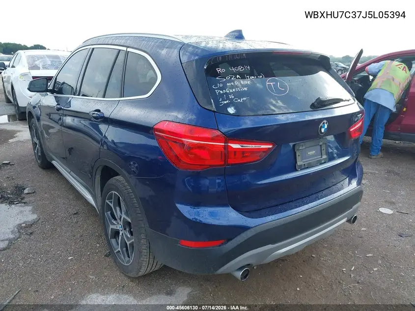 2018 BMW X1 Sdrive28I VIN: WBXHU7C37J5L05394 Lot: 45606130
