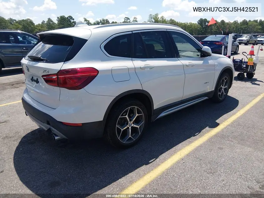 2018 BMW X1 Sdrive28I VIN: WBXHU7C3XJ5H42521 Lot: 45641553
