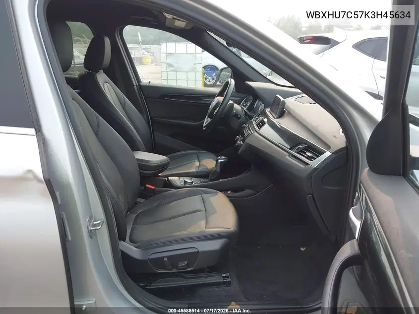 2019 BMW X1 Sdrive28I VIN: WBXHU7C57K3H45634 Lot: 45588514