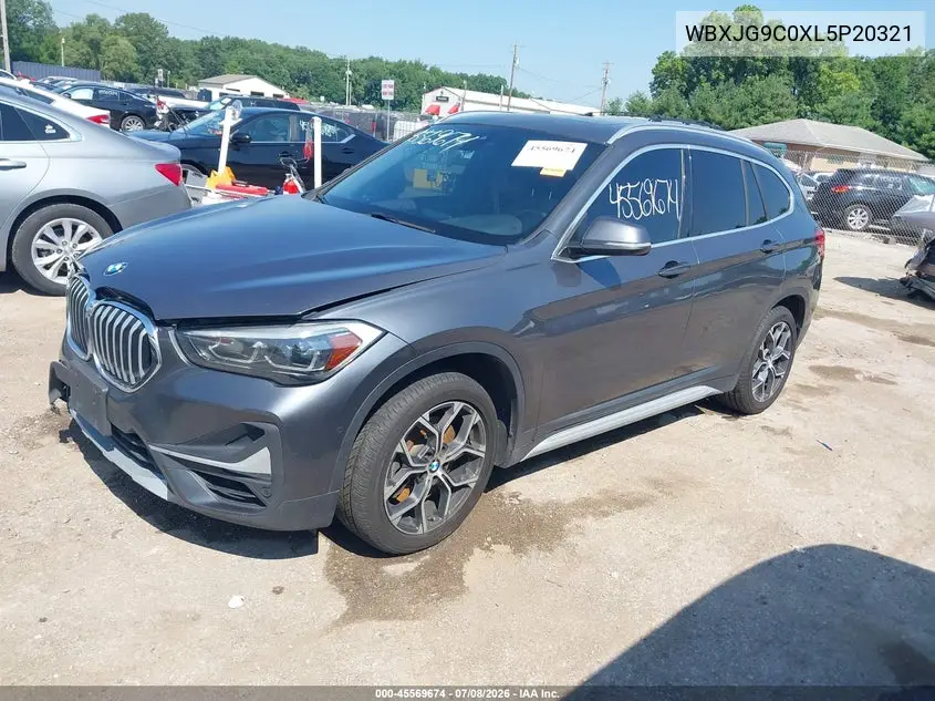 2020 BMW X1 xDrive28I VIN: WBXJG9C0XL5P20321 Lot: 45569674