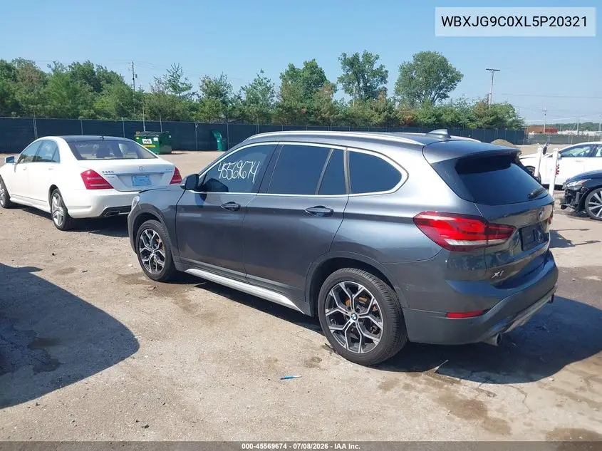 2020 BMW X1 xDrive28I VIN: WBXJG9C0XL5P20321 Lot: 45569674