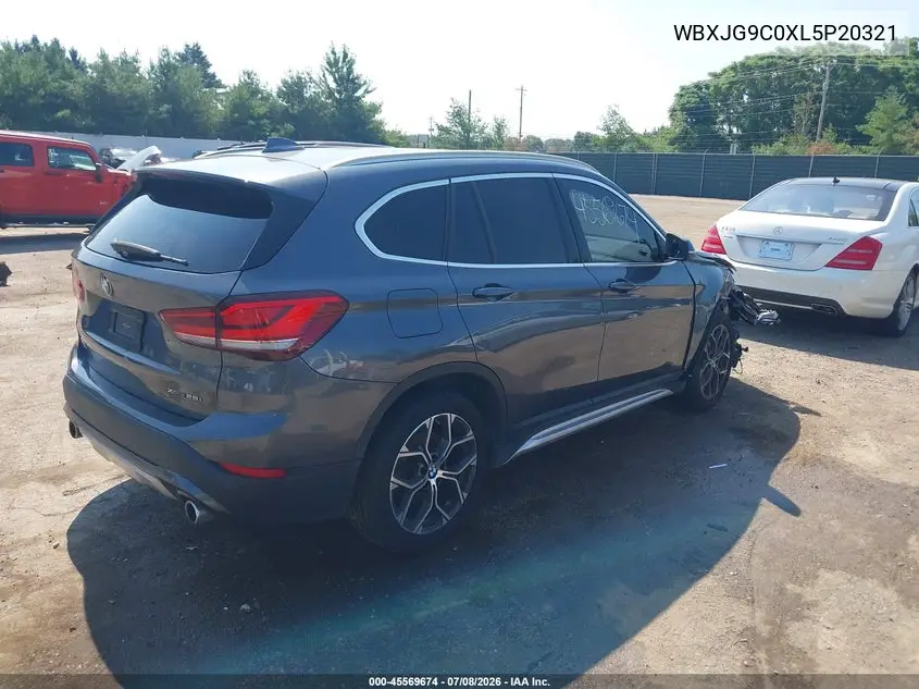 2020 BMW X1 xDrive28I VIN: WBXJG9C0XL5P20321 Lot: 45569674