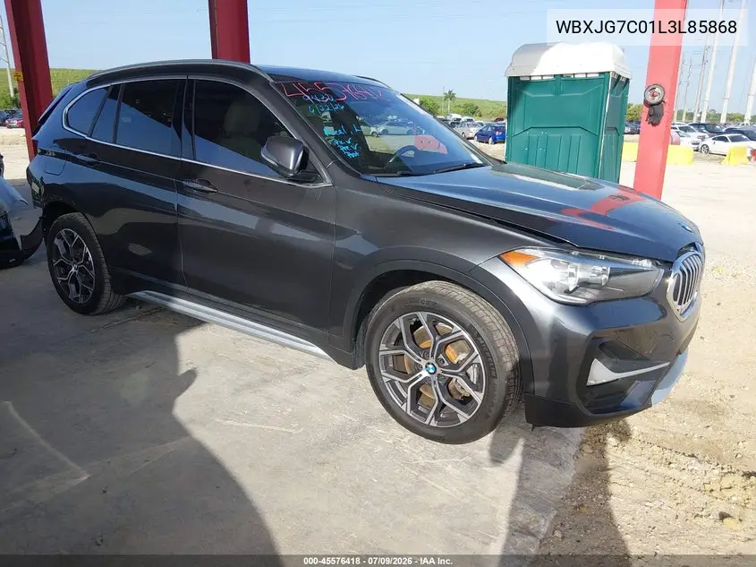 2020 BMW X1 Sdrive28I VIN: WBXJG7C01L3L85868 Lot: 45576418
