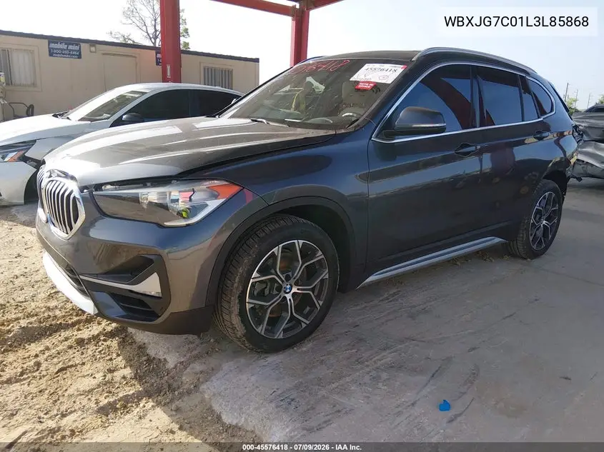 2020 BMW X1 Sdrive28I VIN: WBXJG7C01L3L85868 Lot: 45576418