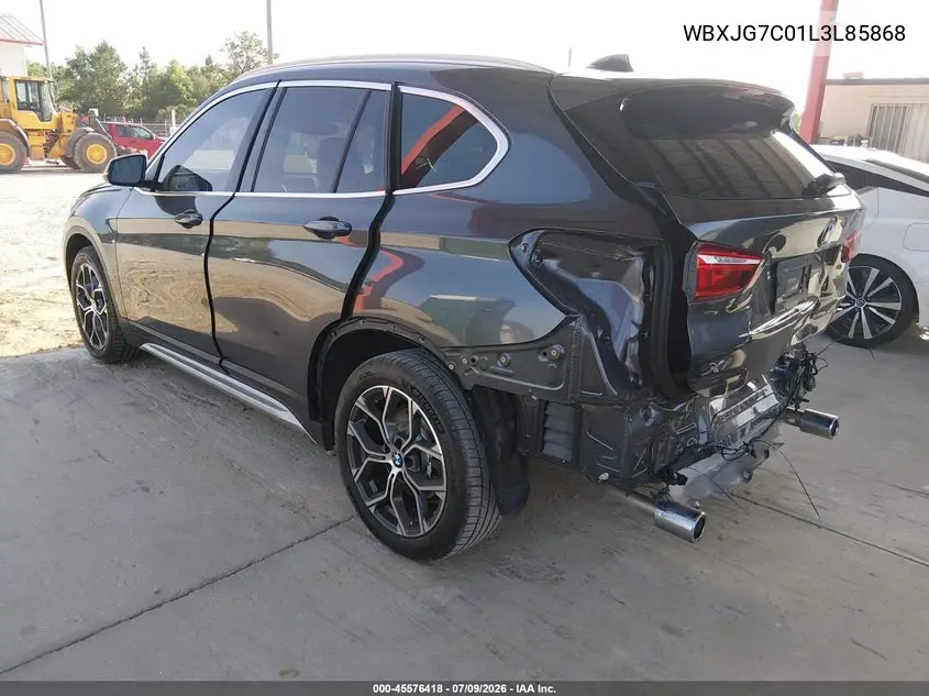 2020 BMW X1 Sdrive28I VIN: WBXJG7C01L3L85868 Lot: 45576418
