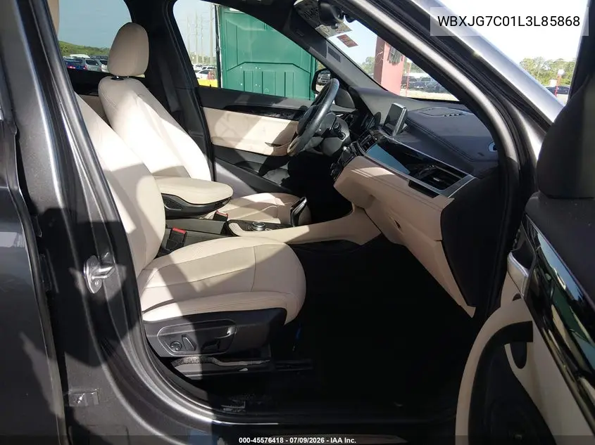 2020 BMW X1 Sdrive28I VIN: WBXJG7C01L3L85868 Lot: 45576418