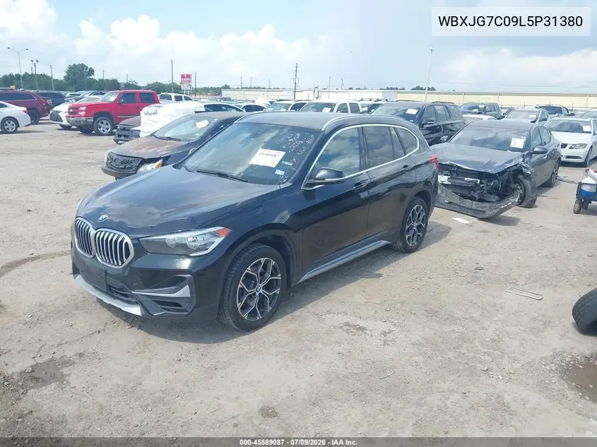 2020 BMW X1 Sdrive28I VIN: WBXJG7C09L5P31380 Lot: 45589087