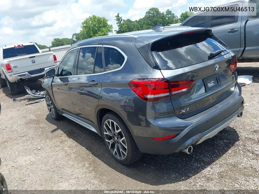 2021 BMW X1 Sdrive28I VIN: WBXJG7C0XM5U46513 Lot: 45293065