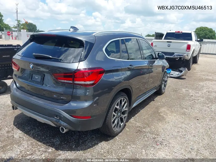 2021 BMW X1 Sdrive28I VIN: WBXJG7C0XM5U46513 Lot: 45293065