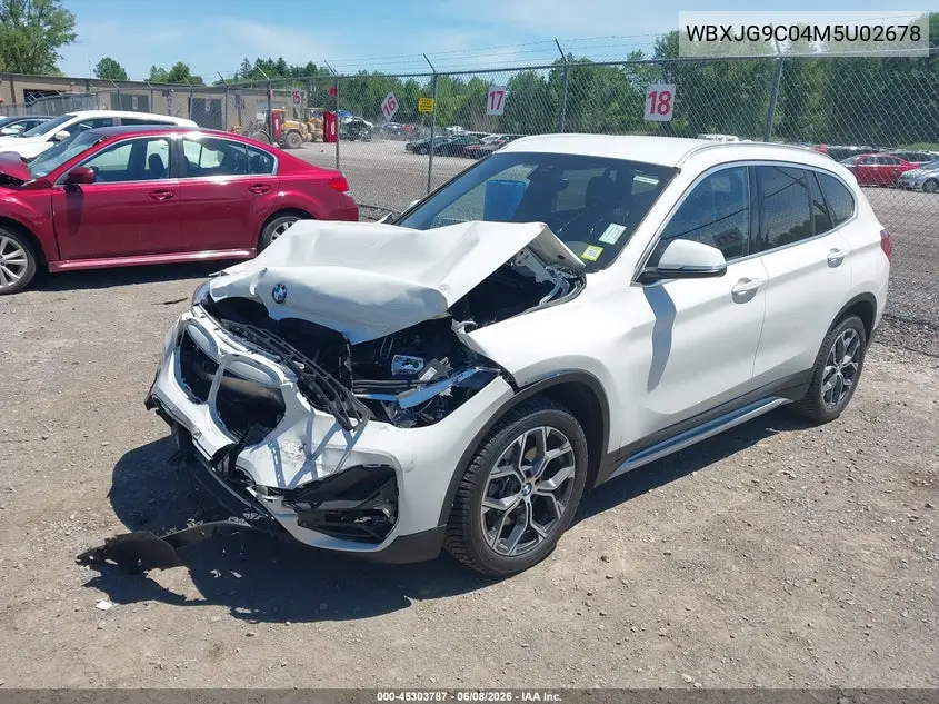 2021 BMW X1 xDrive28I VIN: WBXJG9C04M5U02678 Lot: 45303787